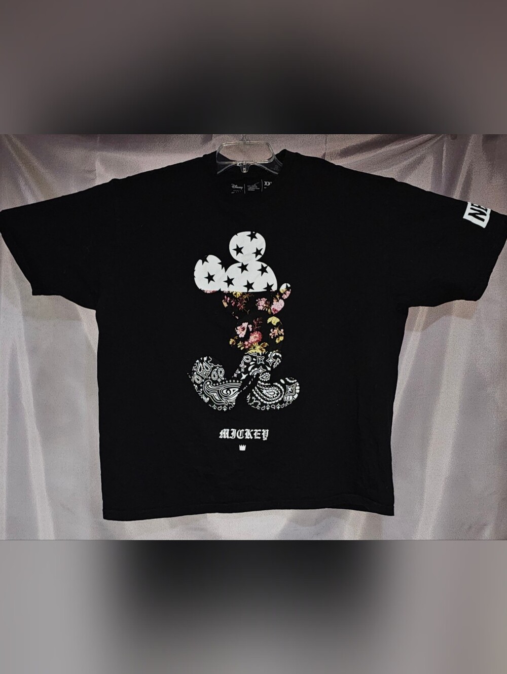 Neff x Disney Mickey Mouse Graphic T-Shirt Men's Black Streetwear